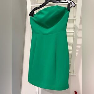 Amanda Uprichard Strapless Green Dress size S